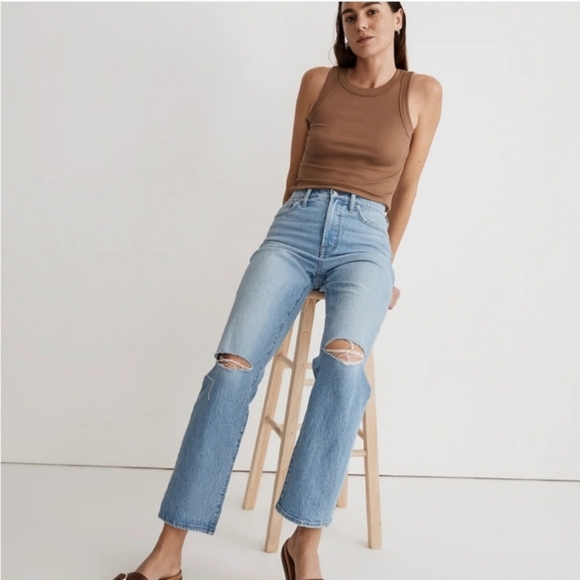 Madewell The Perfect Vintage Straight Jean in Westanna Ripped Edition Si… - Picture 16 of 16
